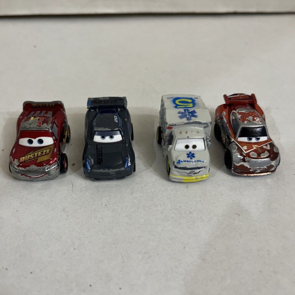 Pixar Cars Mini Racer Diecast Lot Of 4